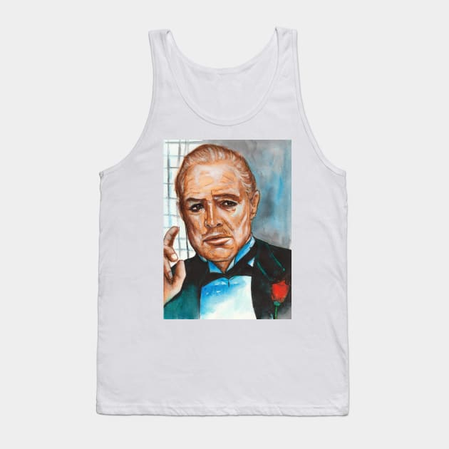 Marlon Brando Tank Top by Svetlana Pelin